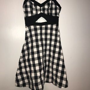 Black and white Checkered dress